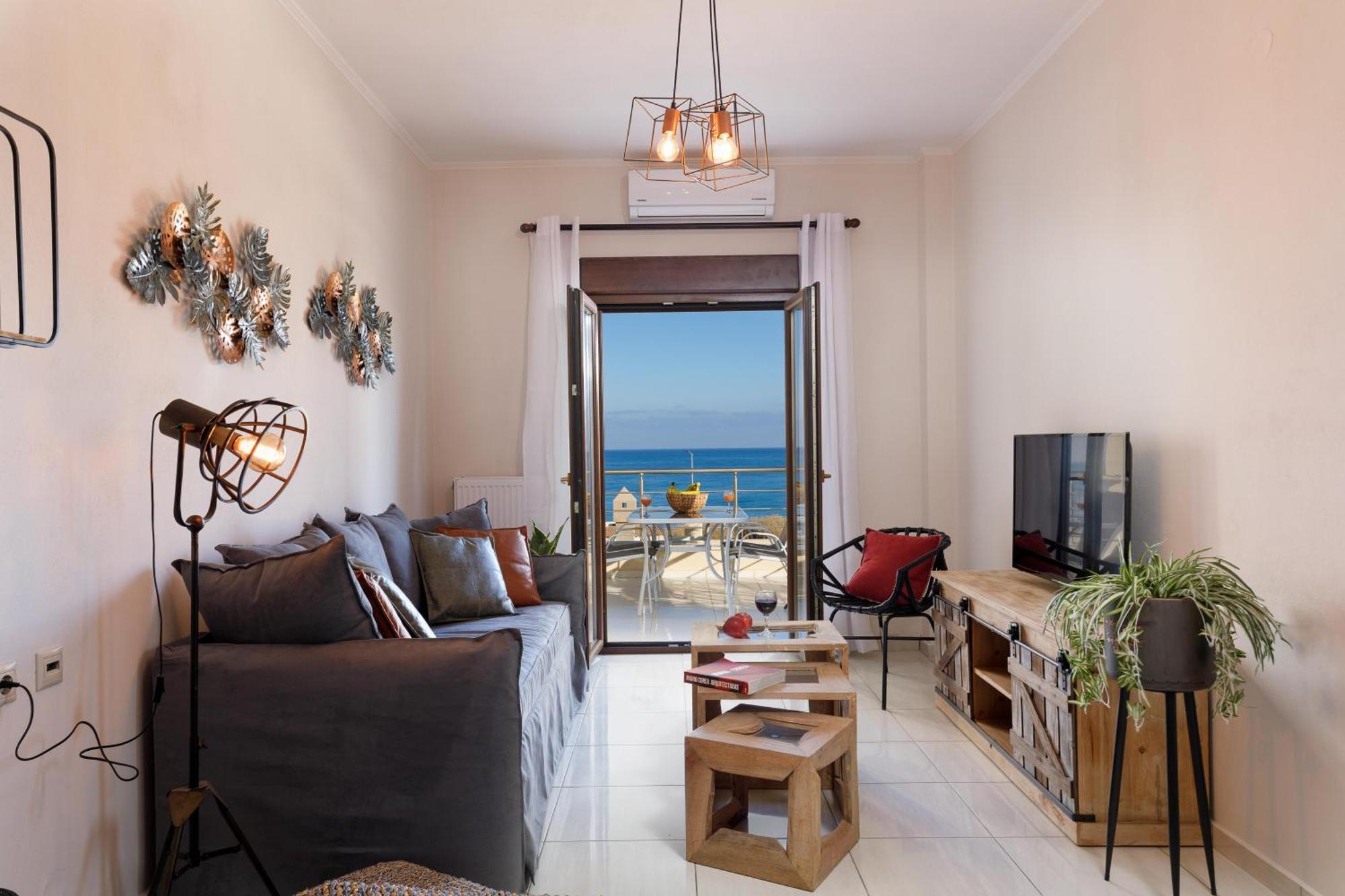 Oak Wood - Sea View Exclusive Maisonette Sfáka المظهر الخارجي الصورة